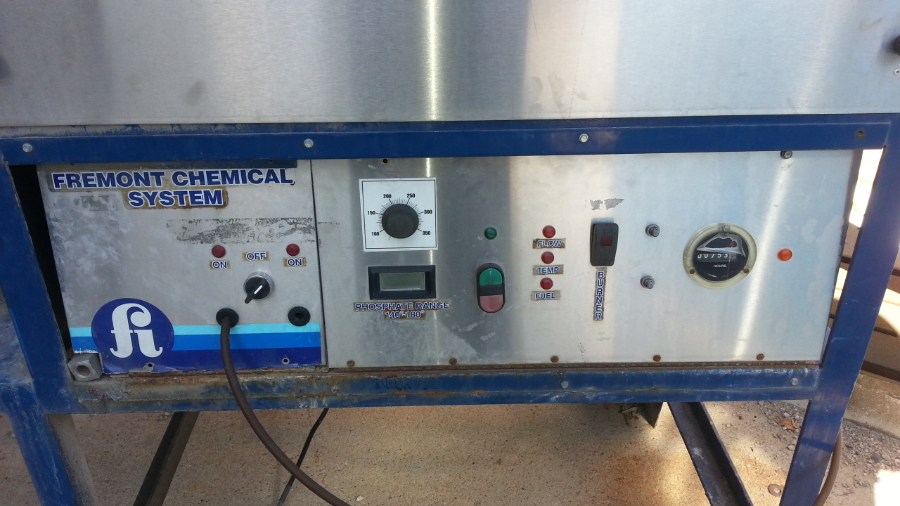 (1) PREOWNED FREMONT PHOSPHATIZING PRESSURE WASHER, MODEL 1024, S/N